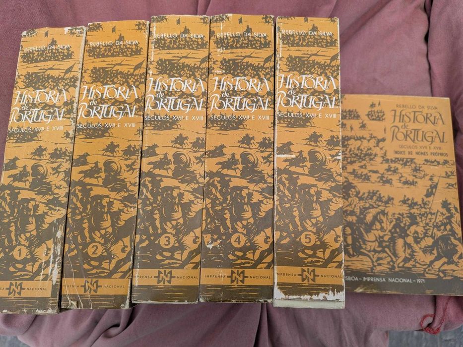 Historia de Portugal Rebelo da Silva ( 6 Livros Completa tem contra capa