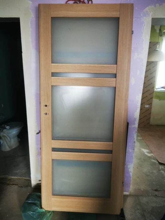 Drzwi wewnętrzne 4szt z przeszkleniami