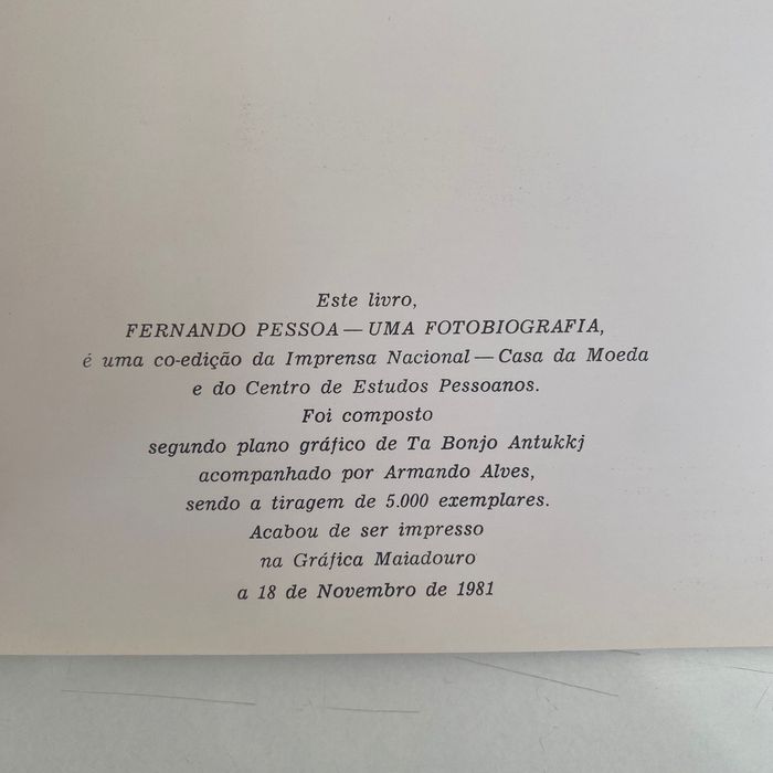 Fernando Pessoa - Uma Fotobiografia (Maria José de Lancastre)