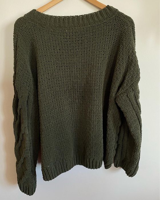 Camisola de malha verde escuro Lefties