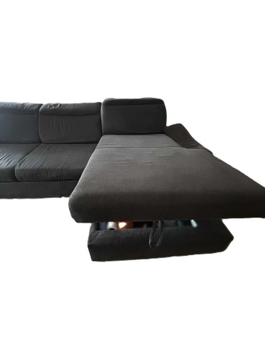 Sofá chaise long com arrumação