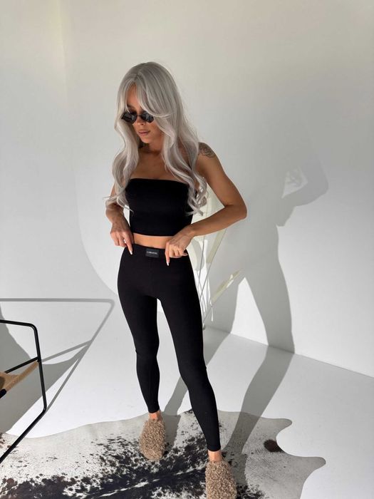 Czarny damski komplet Lamanuel SEPARATE rozmiar XS  WYSYŁKA GRATIS!