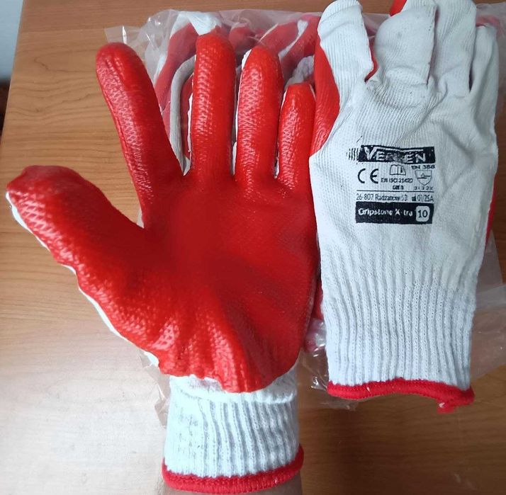 Rękawice powlekane lateksem spandex robocze monterskie SkyFlex3-4 r.10