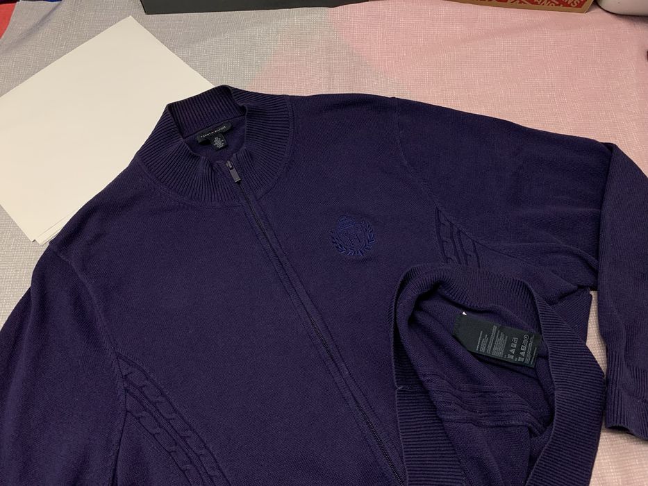 Sweterek męski / Tommy Hilfiger / rozpinany 3XL