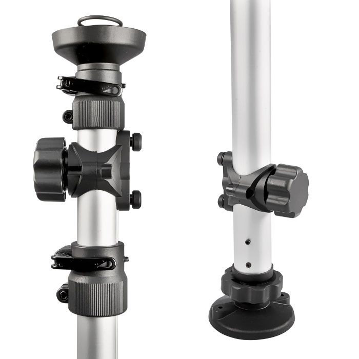 WIESZAK STOJAK na 2 rowery słup alu TELESKOPOWY sufit-podłoga