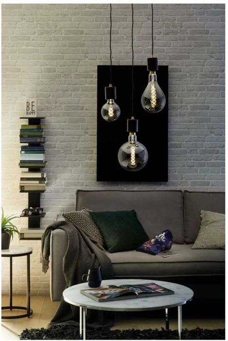 Candeeiro de teto Marmore Paulmann Nordin Preto