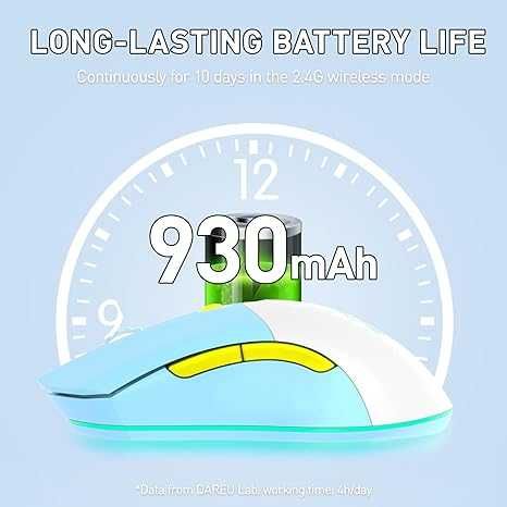 Рожева, чорна та синя мишки з док станцією  DAREU EM901X  | НОВІ