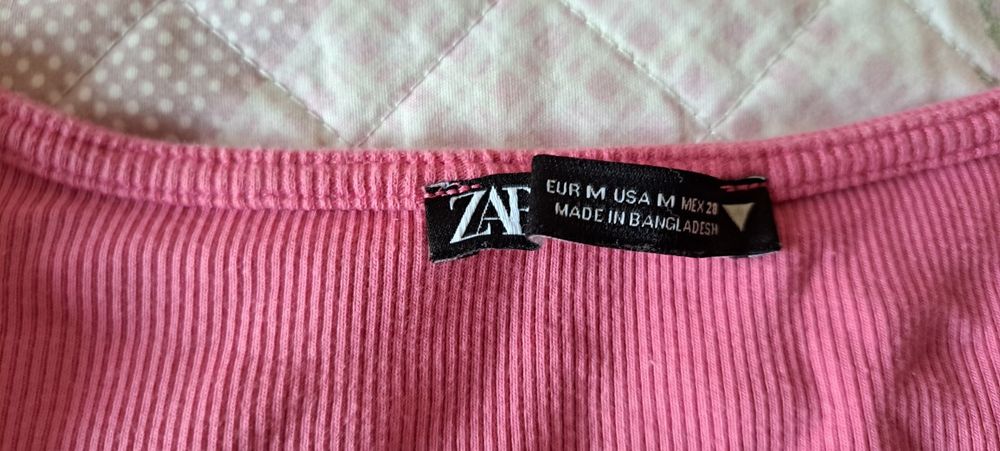 Top Zara M rosa novo