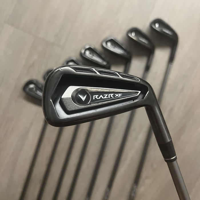 Callaway RAZR XF 5-Pw+Sw+Aw W Flex 50 golf iron kije golfowe