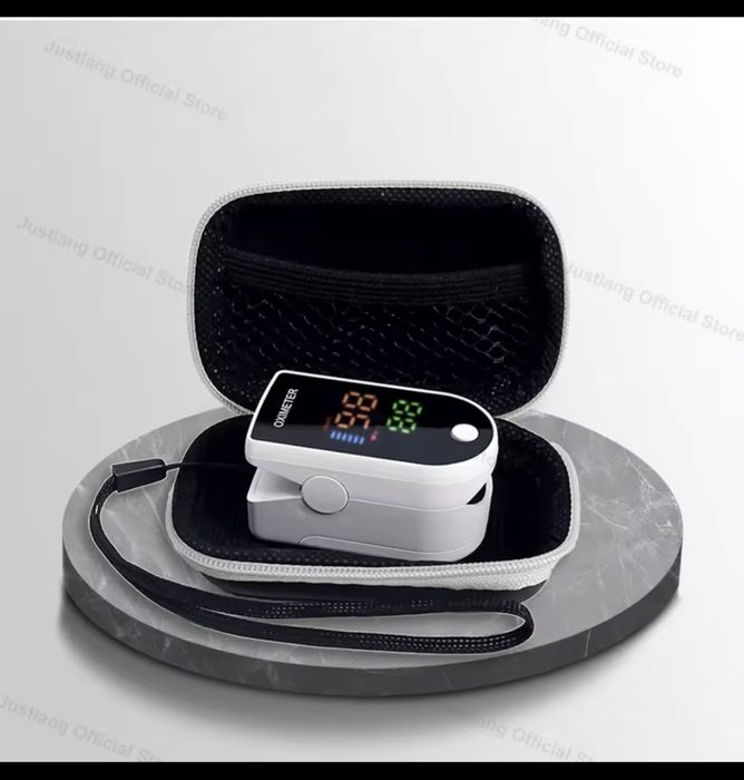 Oximetro de dedo com bolsa de armazenamento