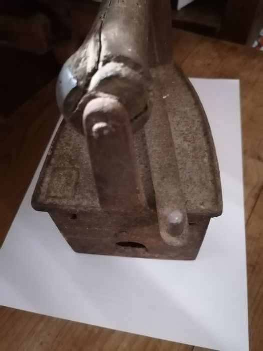 Ferro antigo engomar decoração velharia coleção