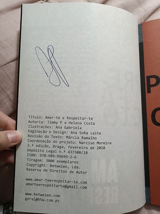 Autografado | Amar-te e Respeitar-te - Jimmy P