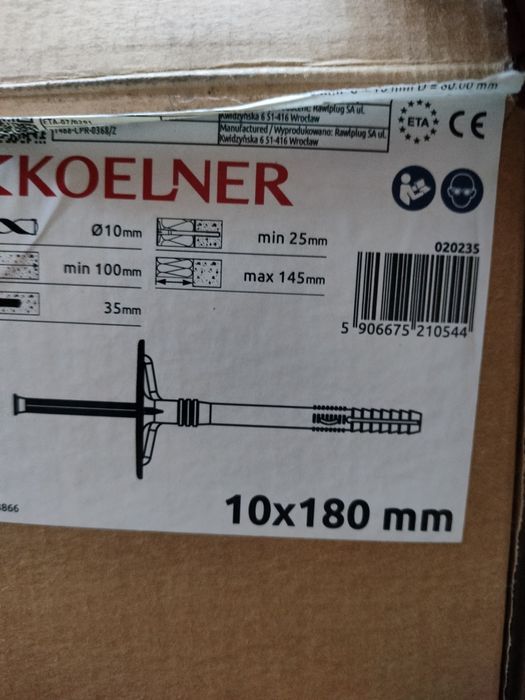 Okazja - kołki do styropianu firmy Koelner.