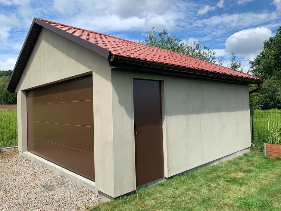 Garaż szkieletowy dwustanowiskowy 35m2 - Johny House