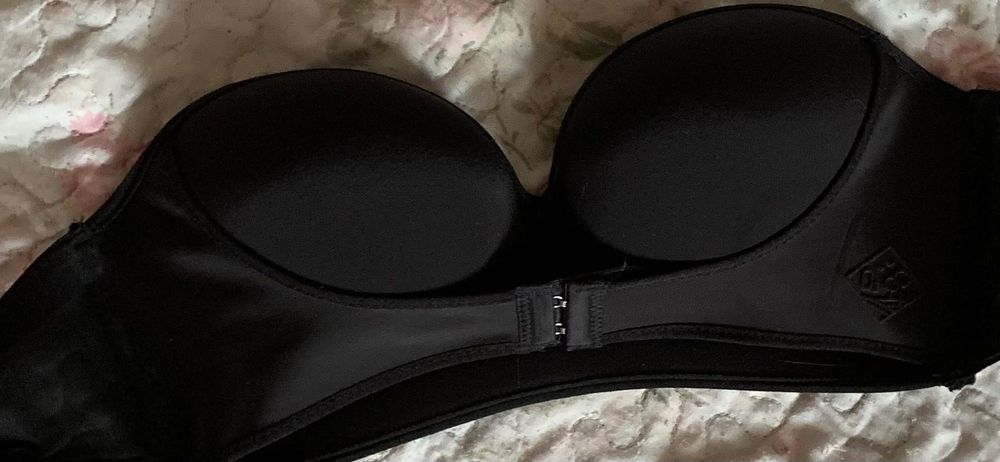 Лиф-бандо черный бесшовный