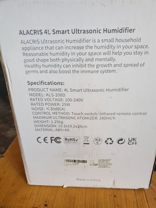 Nawilżacz powietrza Alacris