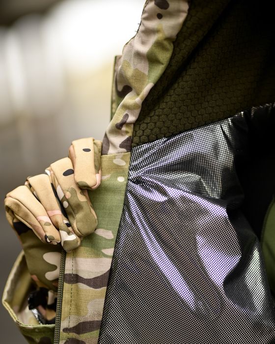 Зимовий тактичний костюм мультикам, военный костюм мультикам зимний