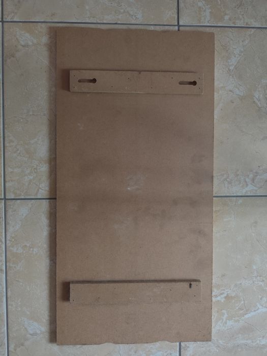 Quadro madeira moto vermelho