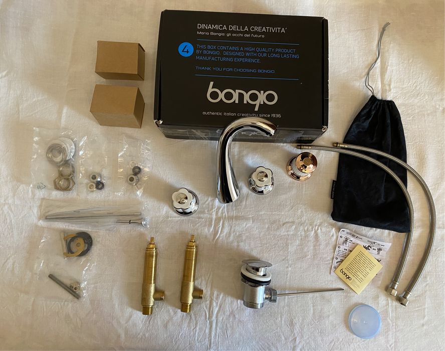 Италия! Смеситель для раковины BONGIO FLEUR змішувач