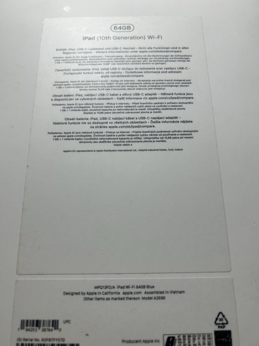 Ipad  A2696 ……….