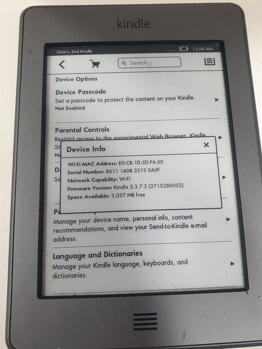 Електронная книга Amazon Kindle 4 D01200 (Torino vision 4 HD (Pocketbo