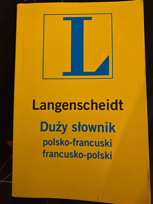 Duży słownik francusko-polski polsko-francuski Langenscheidt