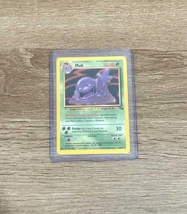 Muk 28/62 Fossil Carta Original Pokémon TCG WOTC - ING