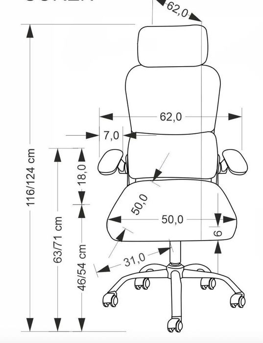 Ергономічне офісне крісло Fregat Nova