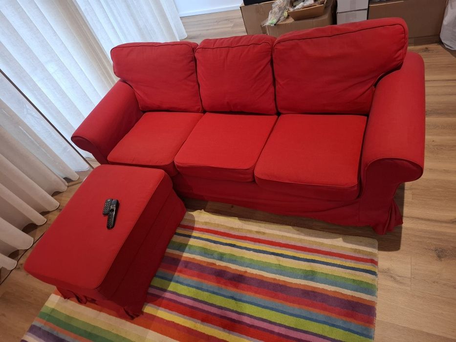 Sofá de 3 lugares com opção chaiselong