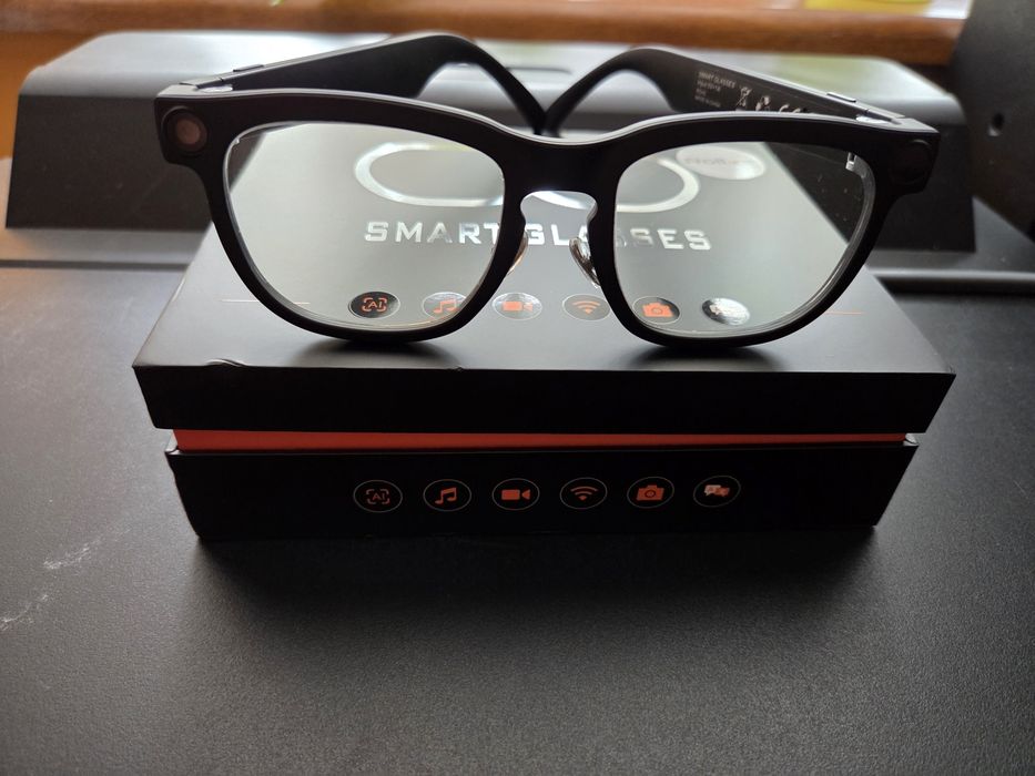 Okulary AI Rollme ProView - Kamera Sony 12MP, soczewki przezroczyste i przeciwsłoneczne