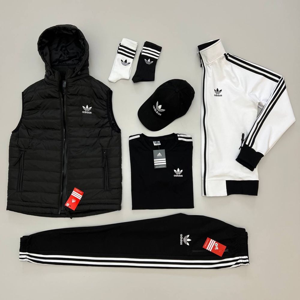 Мужской спортивный костюм адидас комплект adidas [5в1] [XS-3XL]: 2 550 ...