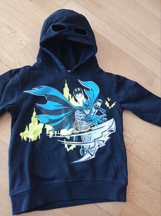 Camisola Batman com capuz e máscara