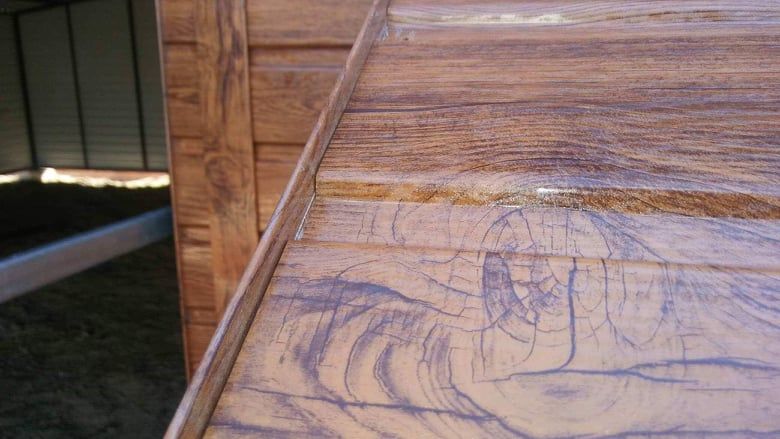 Garaż blaszany 4x6 NOWOŚĆ drewnopodobny PROFIL ZAMKNIĘTY