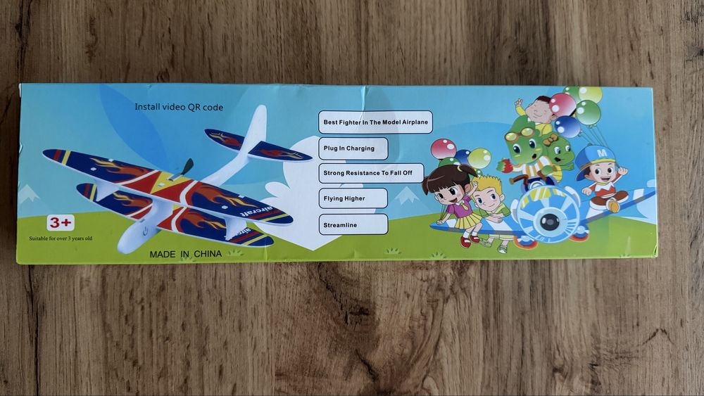 Планер-самолет метательный с моторчиком и USB зарядкой