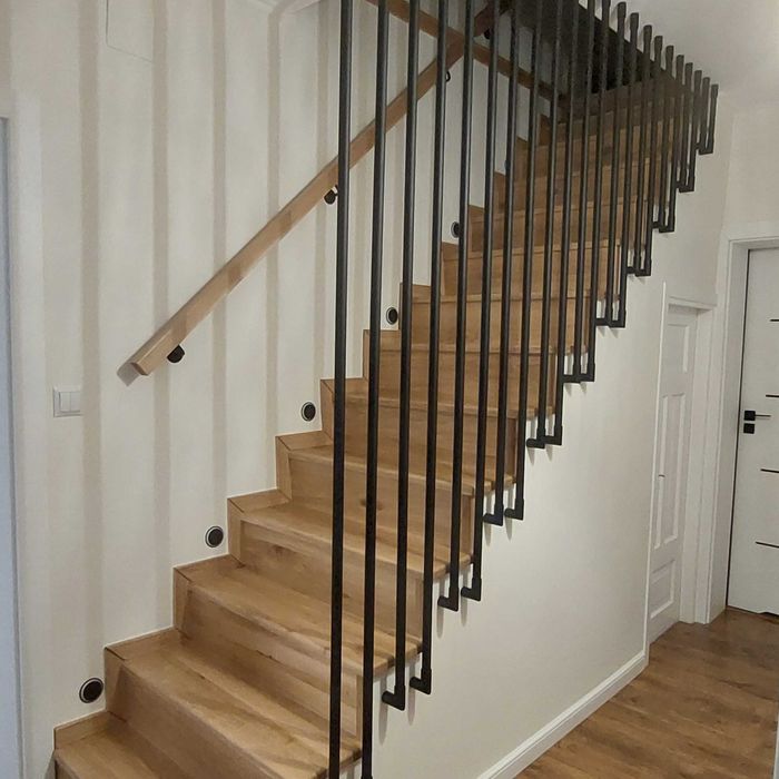 Balustrada Lamelowa Harfa Kwadratowa/Okrągła do Samodzielnego Montażu