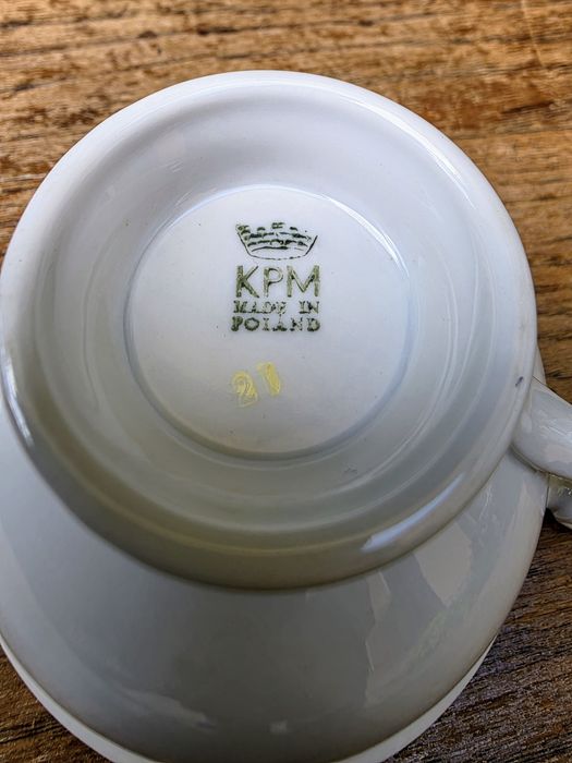 Porcelana KPM Polska serwis kawowy PRL
