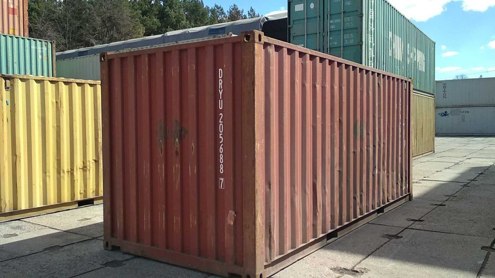 Kontenery morskie magazynowe 20'DC/DV (6m) Używane (różne kolory)