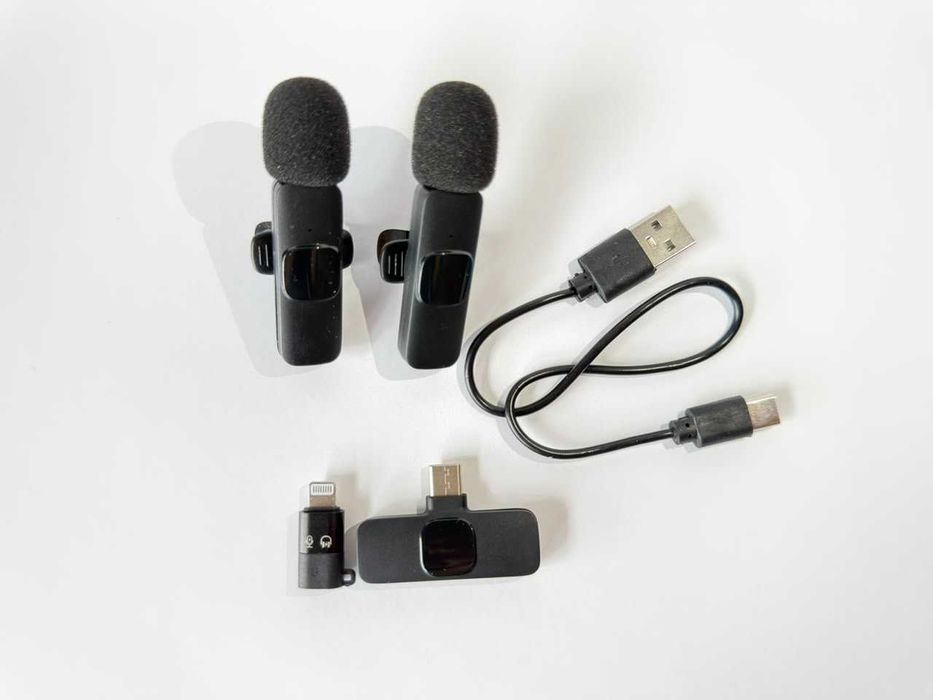 Microfone de Lapela Sem Fios – iPhone e Android