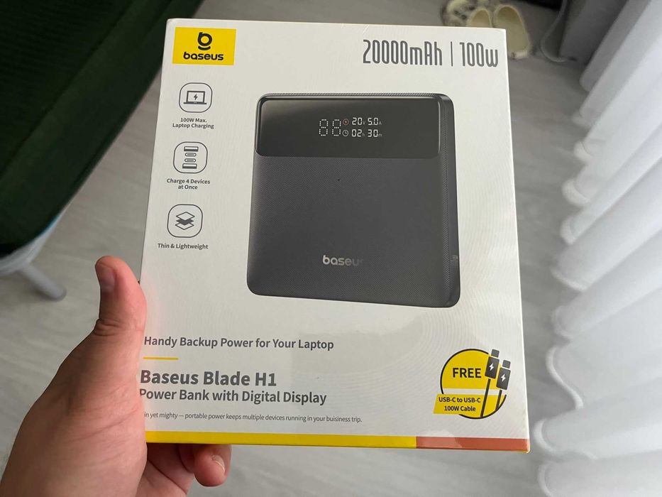 Павербанк Baseus Blade H1 100W 20000mAh