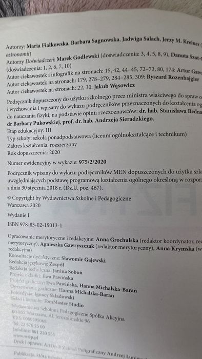 Fizyka 2 zakres rozszerzony