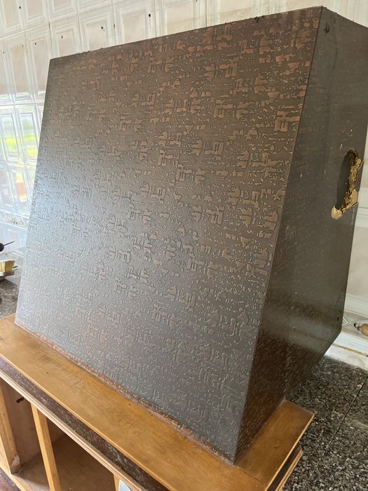 Chaminé com laminado em cobre