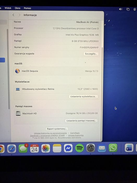 Macbook air 13  2021