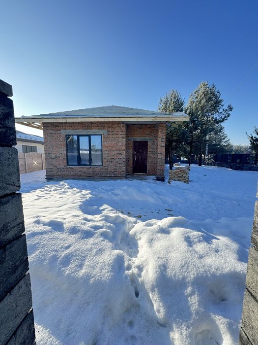 Новий цегляний будинок біля лісу Асфальт Лісопіль