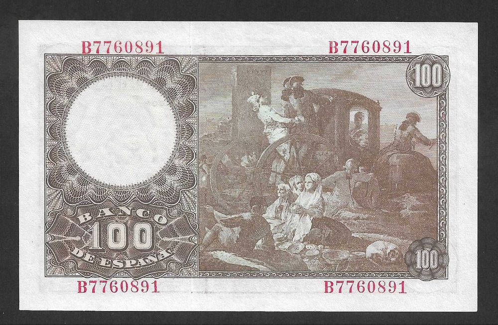 Nota de Espanha - 100 pesetas