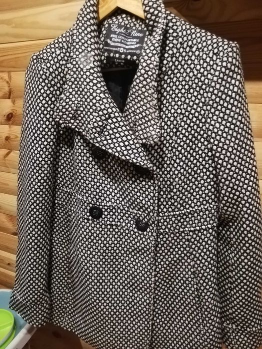 Płaszcz w pepitkę M/L