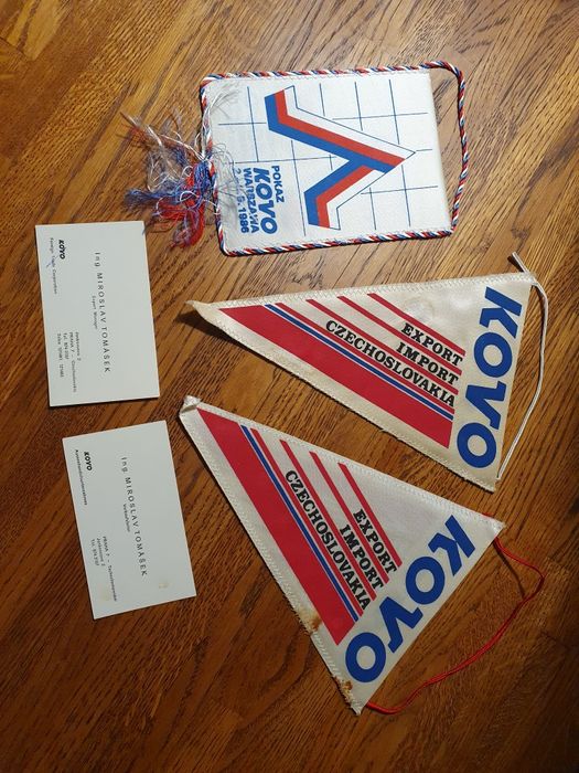 KOVO wpinki gadżety Czechosłowacja lata 80