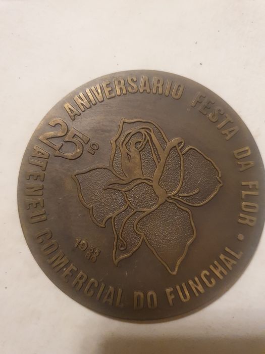 Medalha comemorativa festa da flor