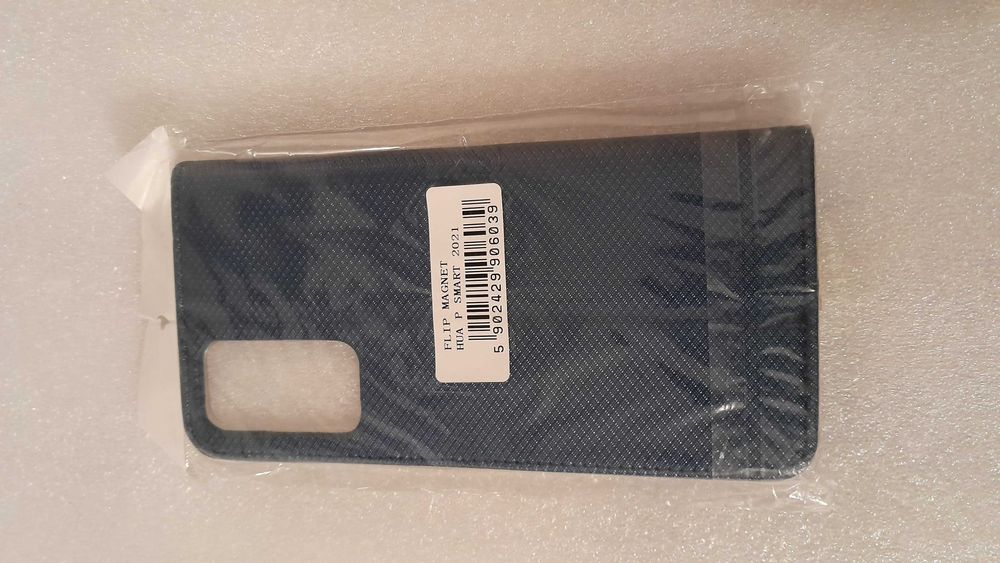 etui z klapką do Huawei P smart 2021 ciemno zielono-niebieski