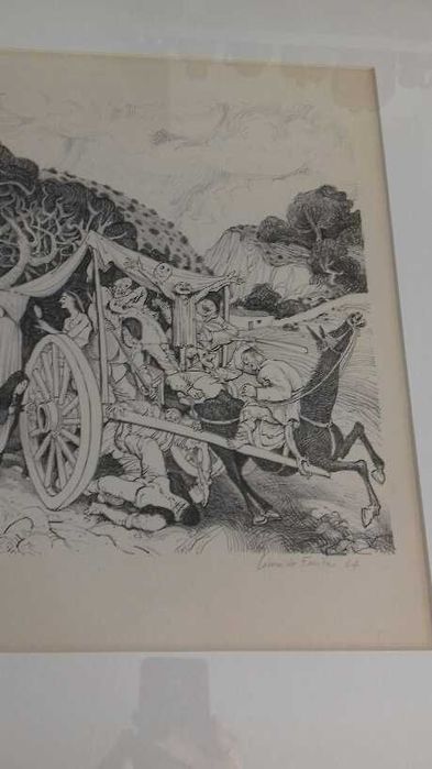 Lima de Freitas Lithograph, 1960s – with Frame64285163787394124