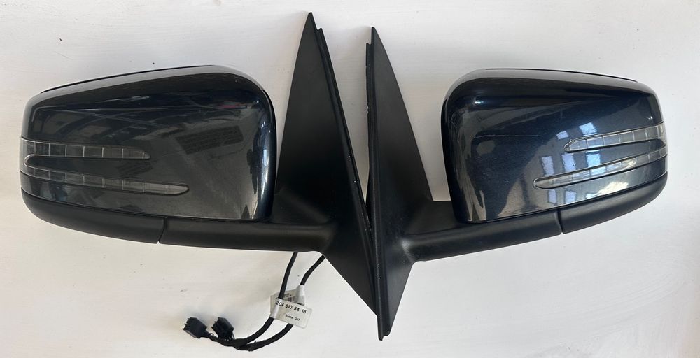 MERCEDES C klasa W204 Lusterko prawe ciemny grafit czarne na 7 kabli lakier 183 lift